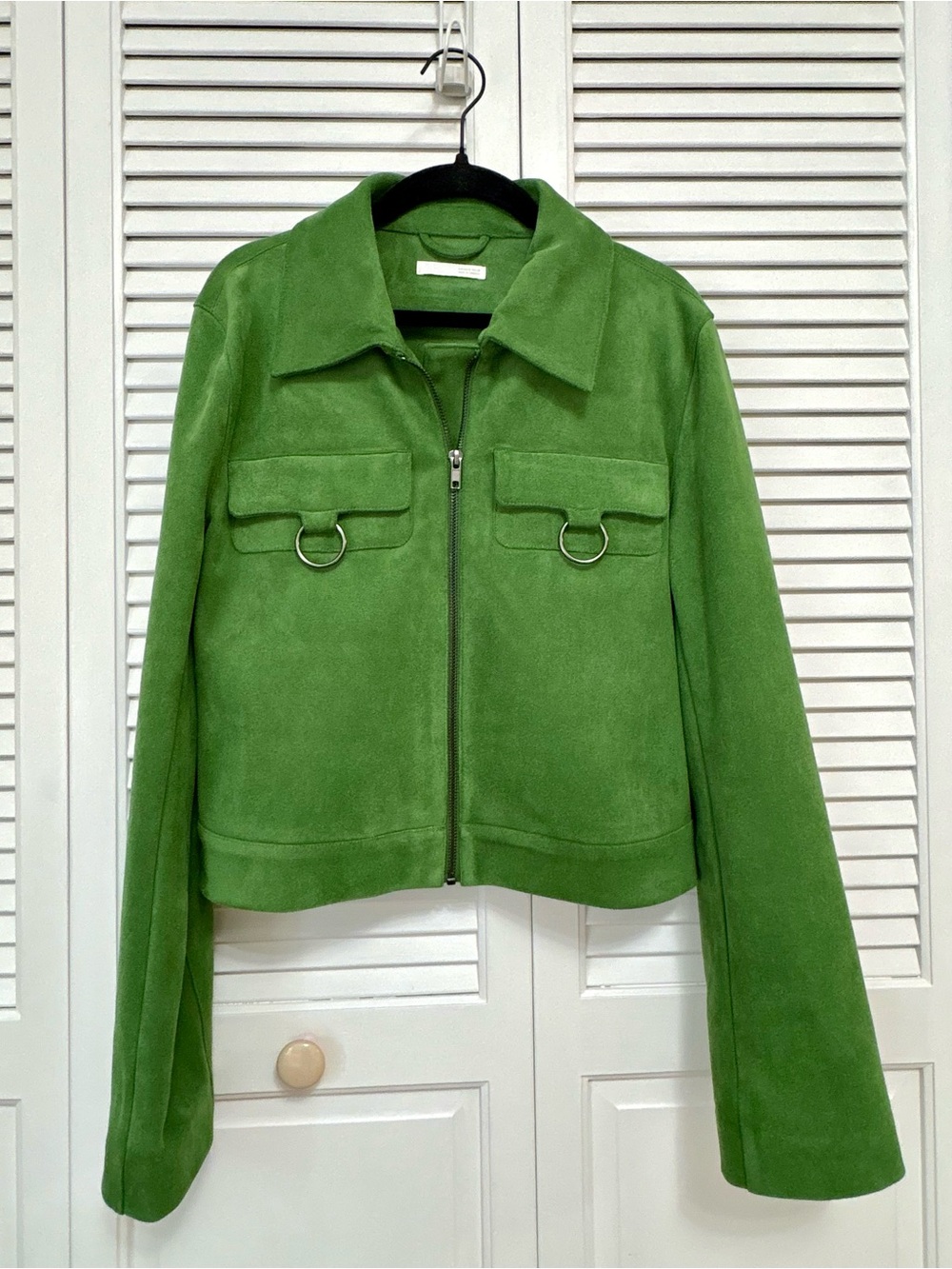 Zara Green Suede Jacket